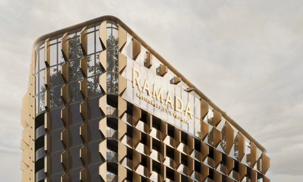 Immobilie Ramada in Batumi von außen.