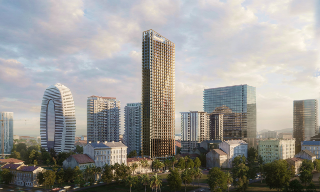 Immobilie Ramada in Batumi von außen.
