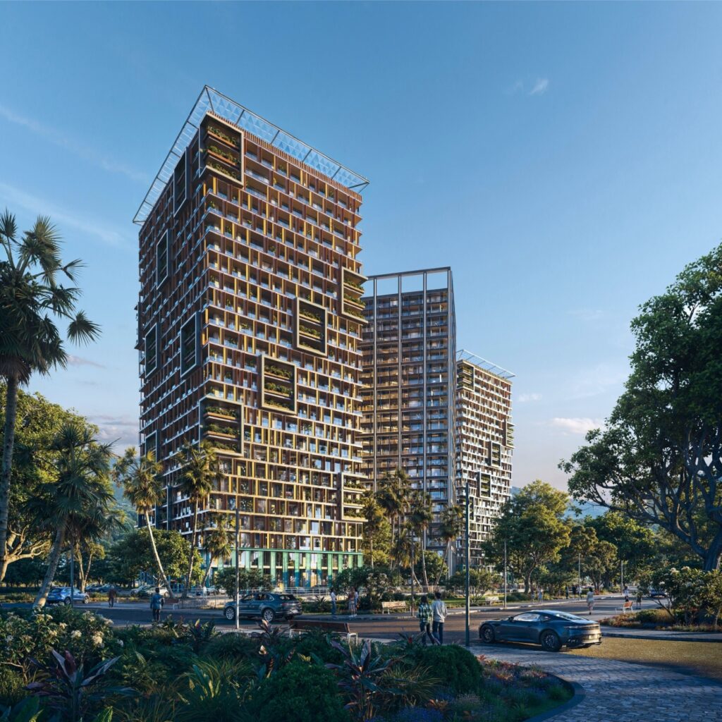 Immobilie SportCity in Batumi von außen.